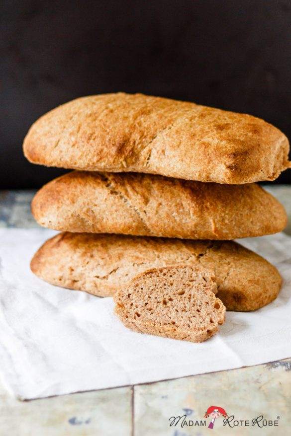 Madam Rote Rübe - Dinkelvollkorn-Ciabatta mit Sauerteig