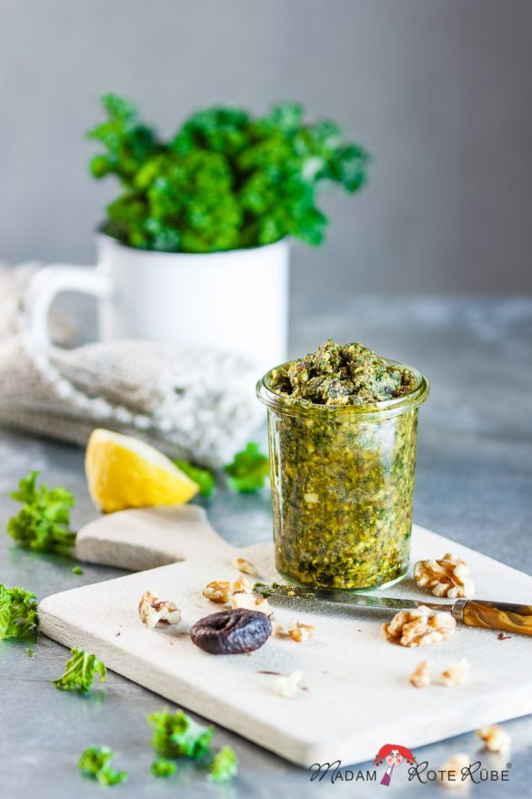 Madam Rote Rübe - Grünkohl-Pesto mit Feige