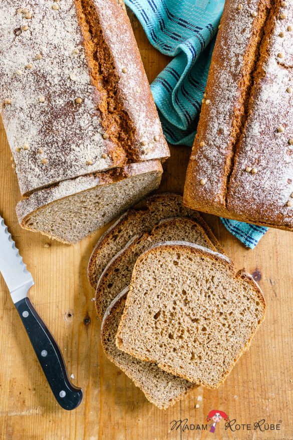 Madam Rote Rübe - Dreikorn-Vollkornbrot mit Koriander