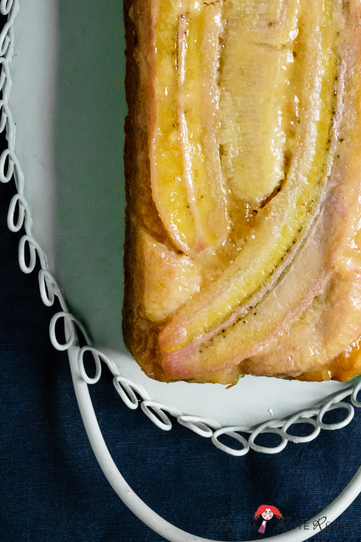 Madam Rote Rübe - Karamellisierter Honig-Bananen-Kuchen mit Dinkelvollkornmehl als Upside-Down