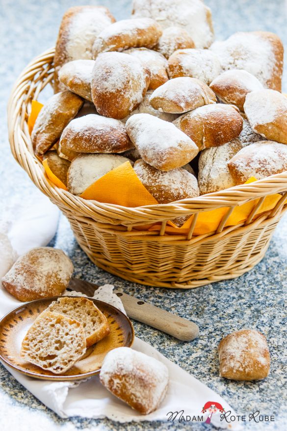 CiabattaBrötchen mit Lievito Madre und das kleine Paradies Madam Rote Rübe