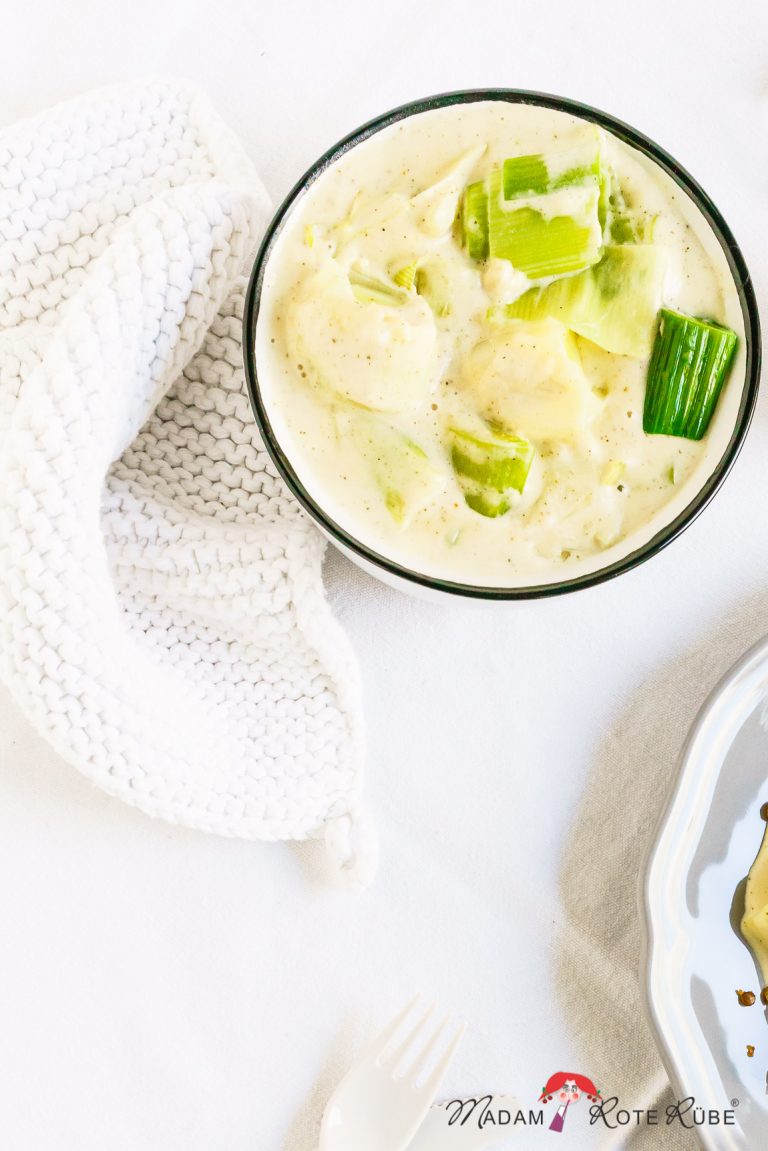 Madam Rote Rübe - Cremiges Lauchgemüse zu rauchig-krossen Linsen und