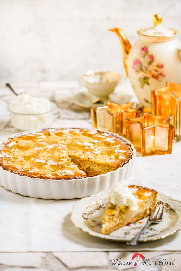 Madam Rote Rübe - Winterliche Birnen-Dinkelvollkorn-Tarte mit Mandelcreme
