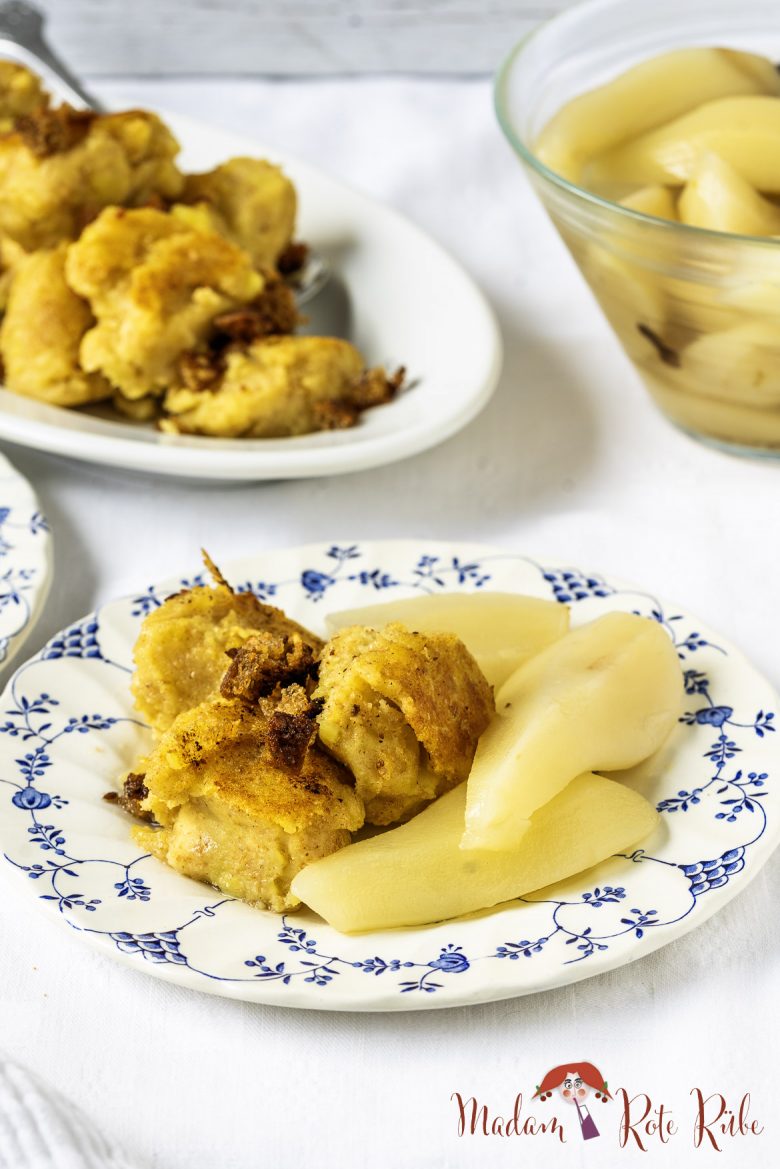 Madam Rote Rübe - ausgeschöpfte Kartoffelknödel (Fluddeknepp)