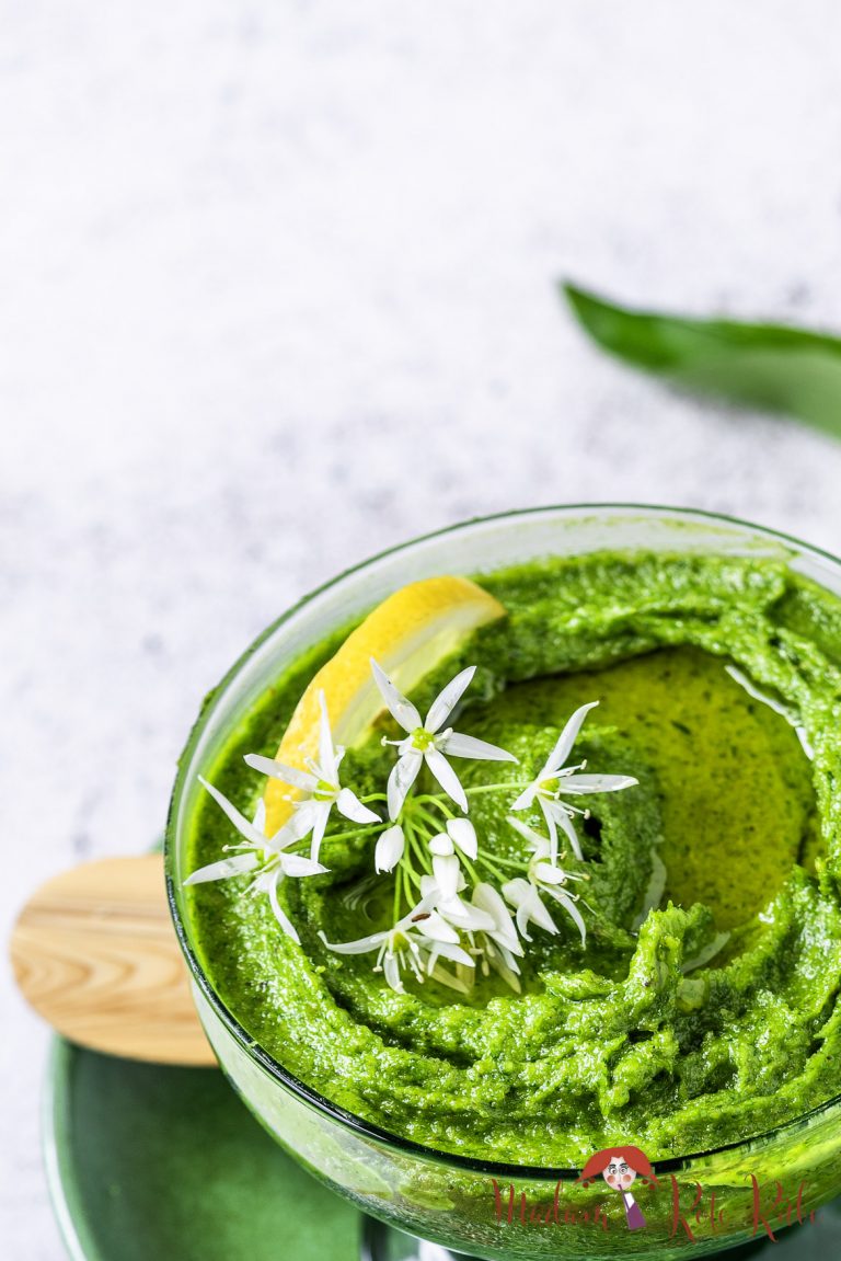 Bärlauch-Sonnenblumenkerne-Aufstrich - Madam Rote Rübe