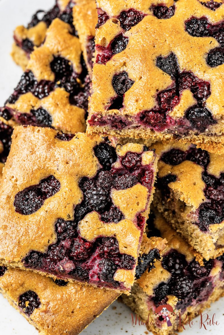 Brombeer-Vollkorn-Blechkuchen mit Einkorn - Madam Rote Rübe