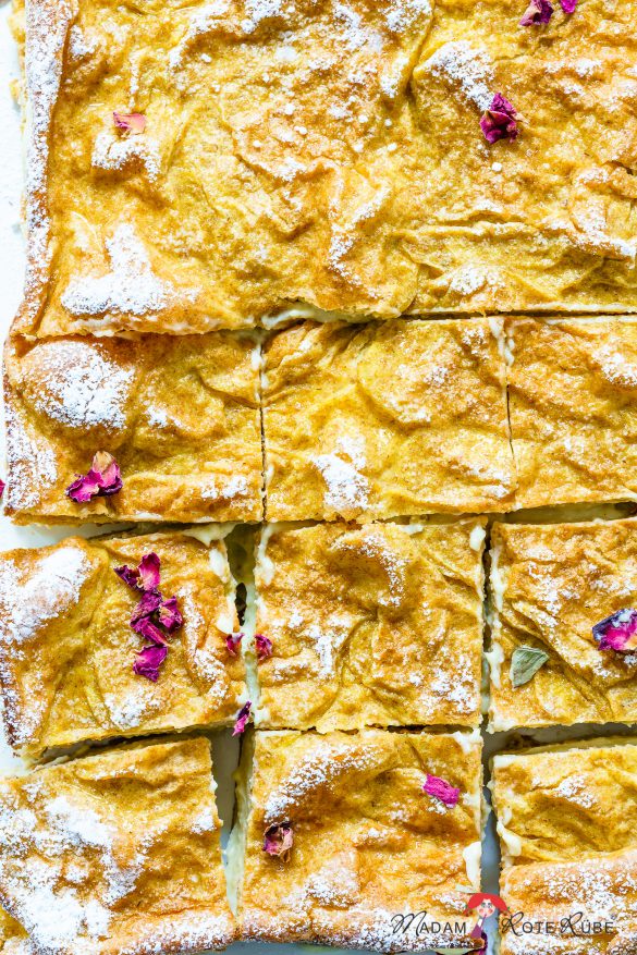 Karpatka - vollwertige Brandteigtorte mit sahniger Hirsecreme - Madam ... Karpatka - vollwertige Brandteigtorte mit sahniger Hirsecreme - Madam ...