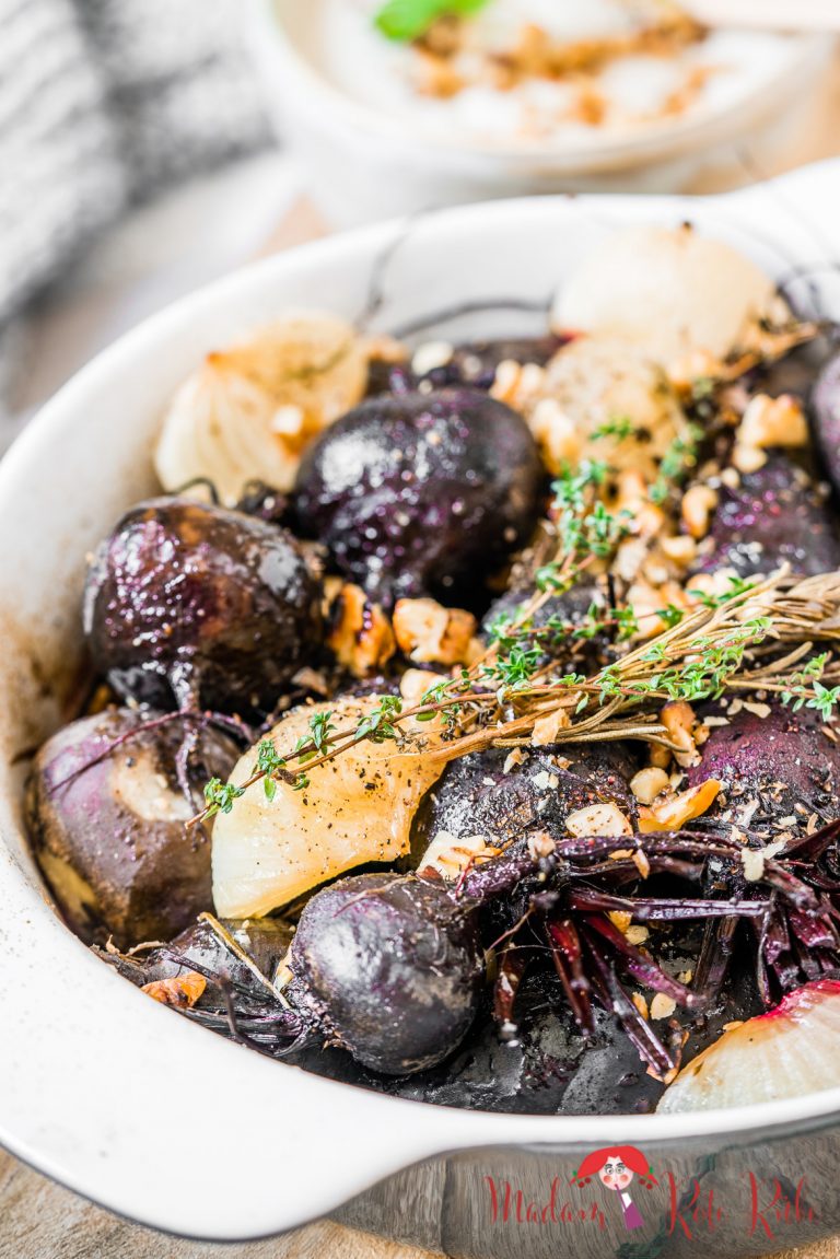 Ofengebackene Rote Bete mit Walnuss-Ziegenfrischkäse-Creme - Madam Rote ...
