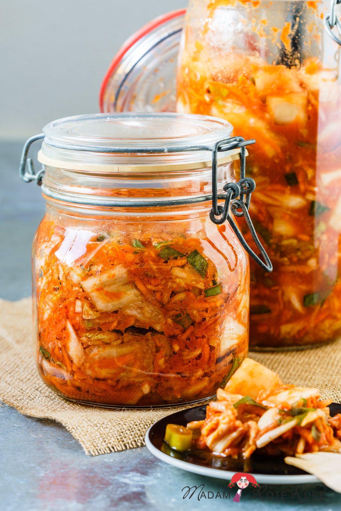 Madam Rote Rübe - Kimchi - milchsauer eingelegter Chinakohl mit Möhren und Rettich