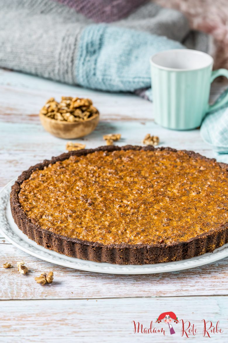 Schoko-Walnuss-Vollkornkuchen - ein Kekskuchen - Madam Rote Rübe