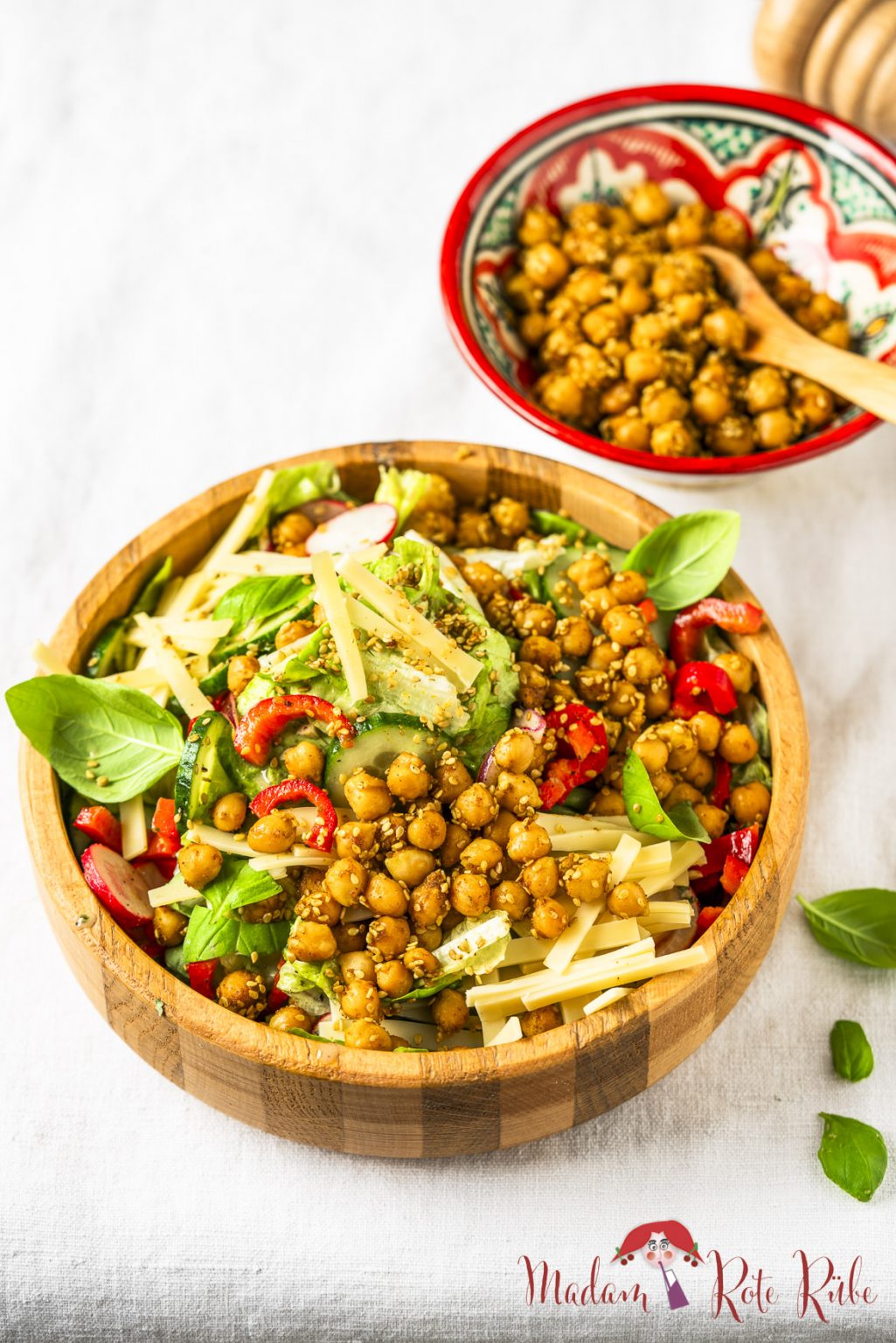 Grner Salat Mit Kichererbsen