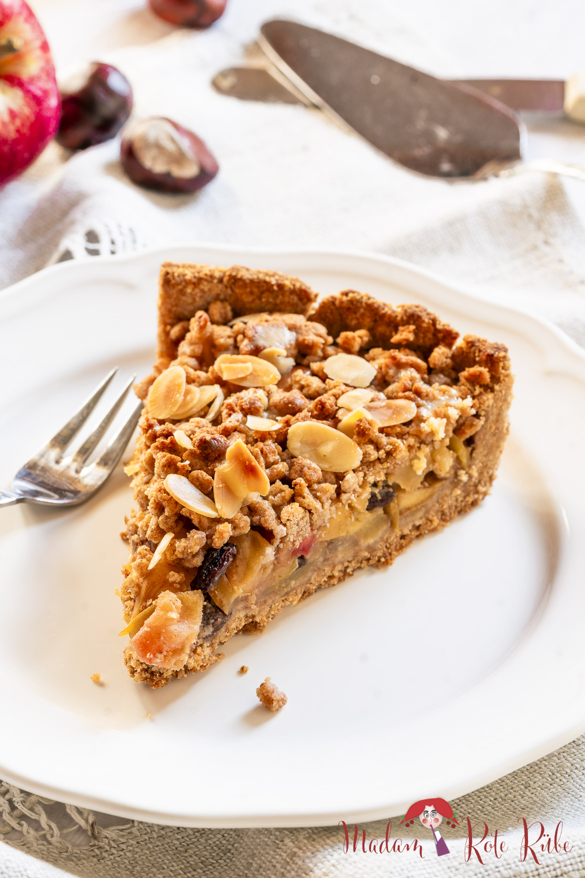 Butteriger Apfel-Streusel-Vollkornkuchen - der Beste - Madam Rote Rübe