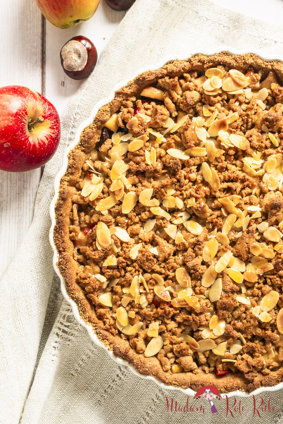 Butteriger Apfel-Streusel-Vollkornkuchen - der Beste - Madam Rote Rübe